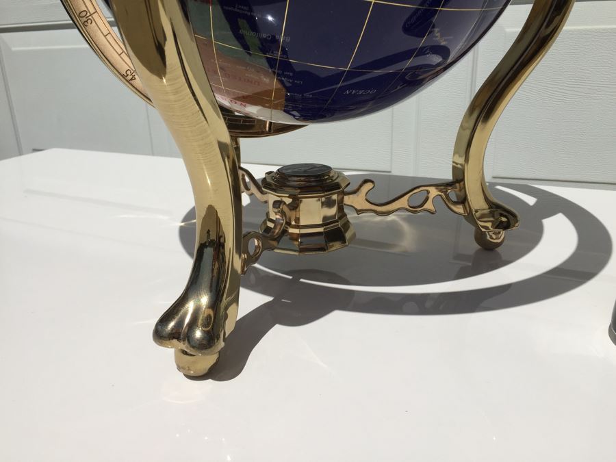 Hand Made Globe With Semi-Precious Stones Representing Countries And Oceans [Photo 17]