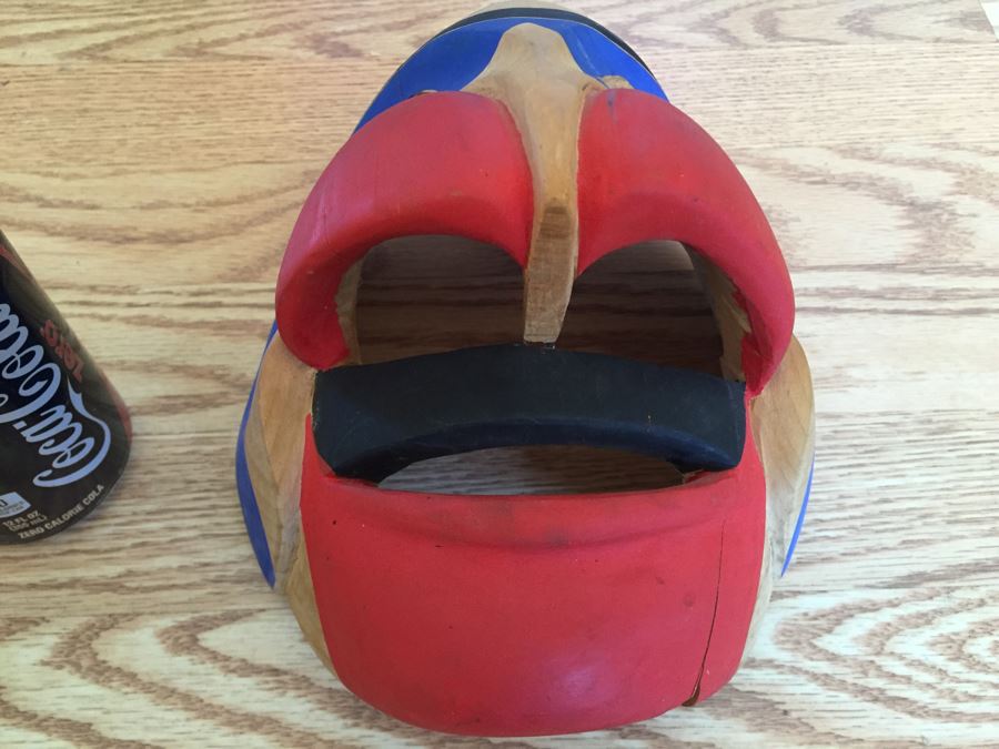 Carved Mask Appears Pacific Northwest - See Cracks And Damage In Photos [Photo 4]