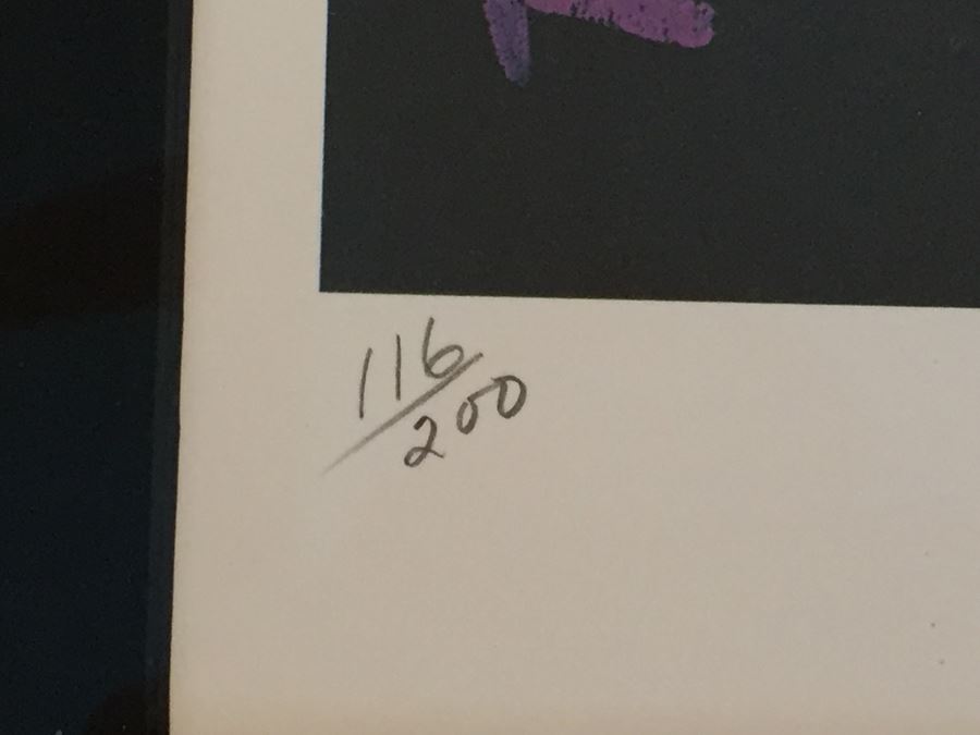 Framed George Rodrigue Blue Dog Signed Limited Edition Screenprint 'Absolut Rodrigue' 116 Of 200 [Photo 9]