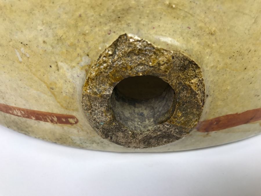 Large Antique 1857 Doulton & Co Lambeth Limited Art Pottery Hand Painted Milk Jug With Folk Art Farm Animal Scene Painting [Photo 36]