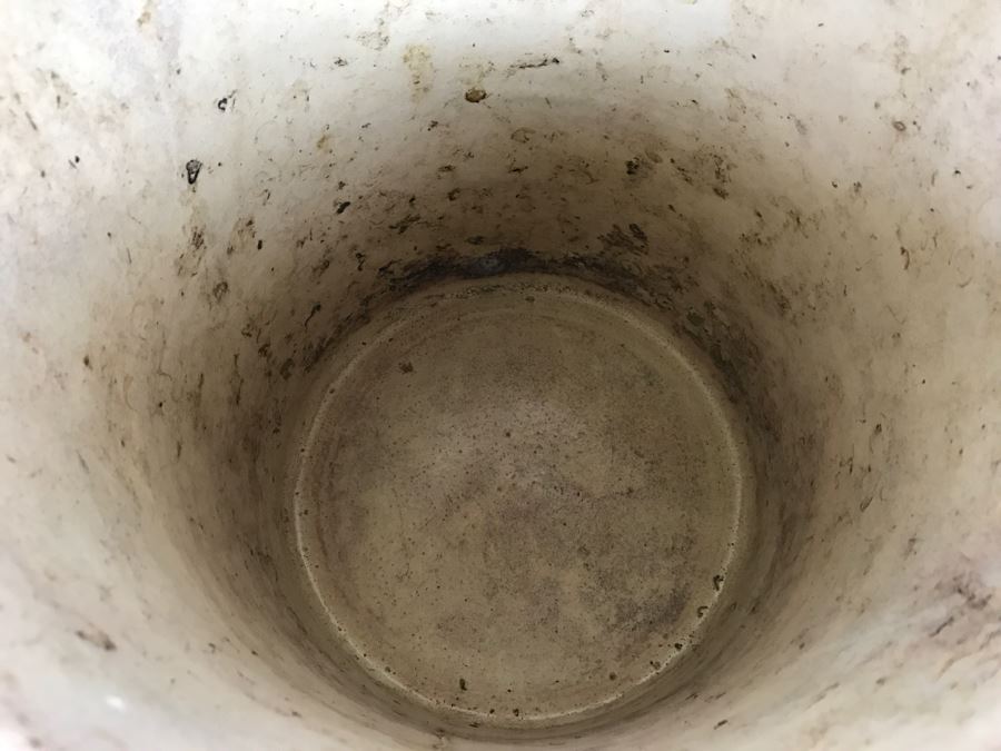 Large Antique 1857 Doulton & Co Lambeth Limited Art Pottery Hand Painted Milk Jug With Folk Art Farm Animal Scene Painting [Photo 17]