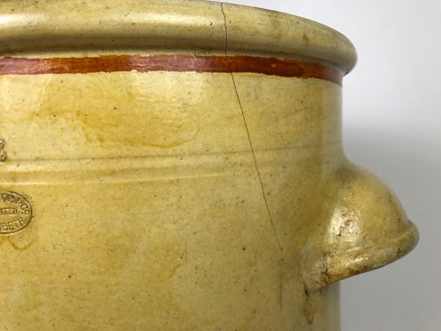 Large Antique 1857 Doulton & Co Lambeth Limited Art Pottery Hand Painted Milk Jug With Folk Art Farm Animal Scene Painting [Photo 34]