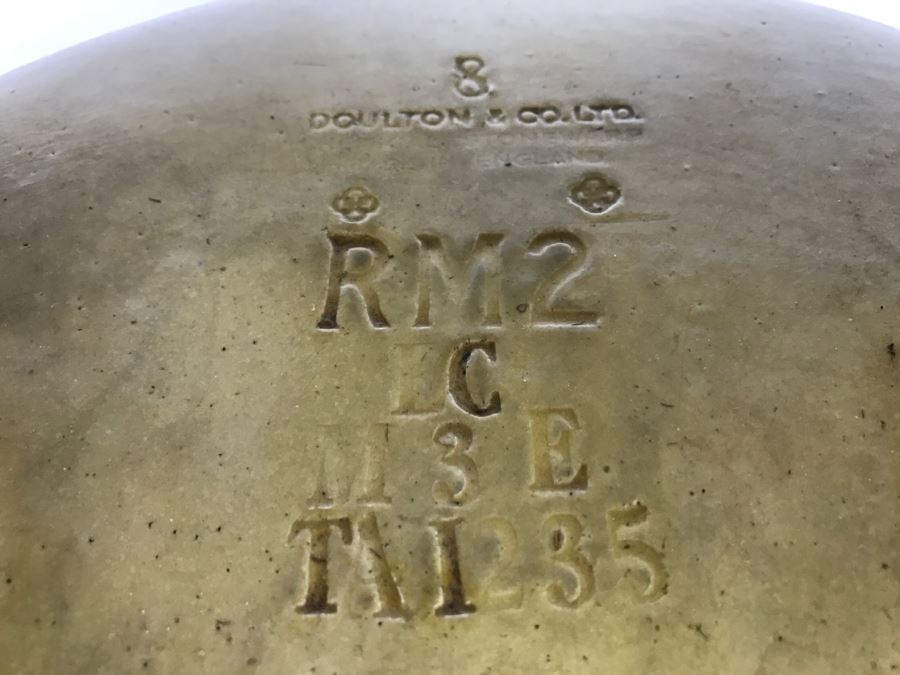 Large Antique 1857 Doulton & Co Lambeth Limited Art Pottery Hand Painted Milk Jug With Folk Art Farm Animal Scene Painting [Photo 5]