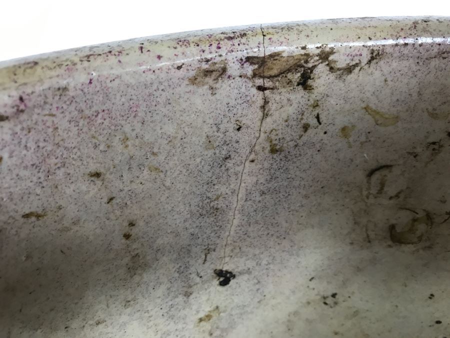 Large Antique 1857 Doulton & Co Lambeth Limited Art Pottery Hand Painted Milk Jug With Folk Art Farm Animal Scene Painting [Photo 30]