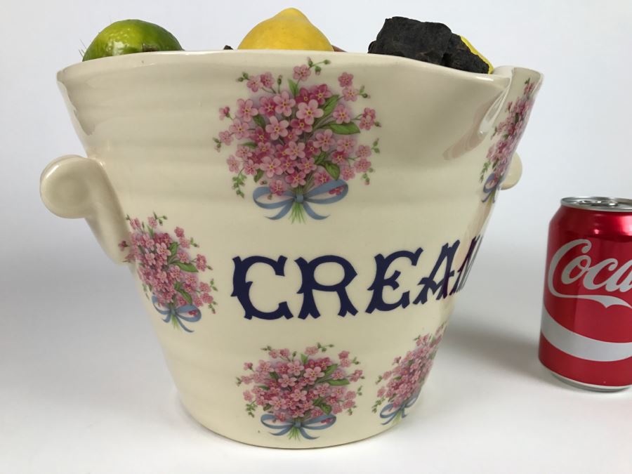 Vintage Cream Bucket Signed Made In England [Photo 6]