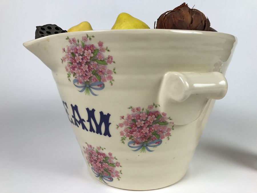 Vintage Cream Bucket Signed Made In England [Photo 5]