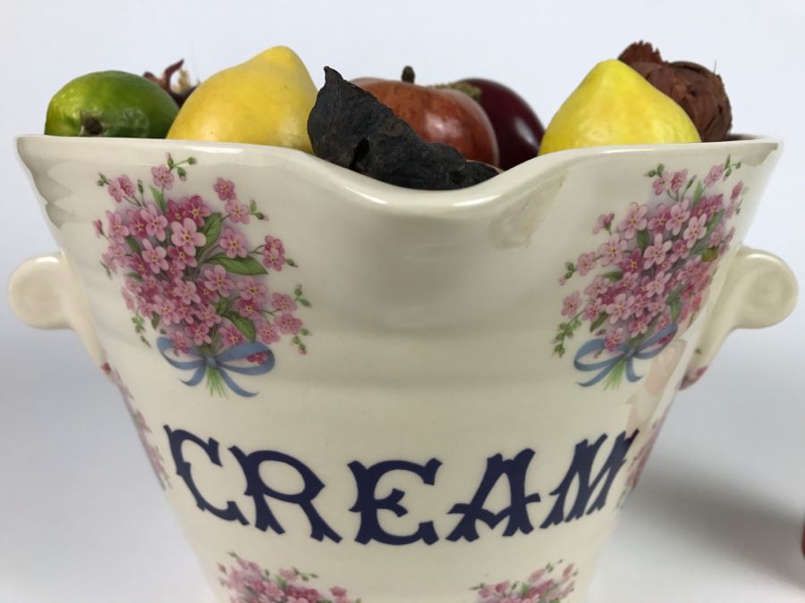 Vintage Cream Bucket Signed Made In England [Photo 2]