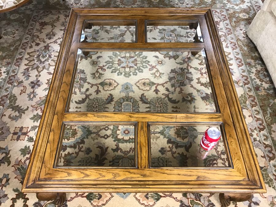 Drexel Heritage Wood And Glass Coffee Table [Photo 5]