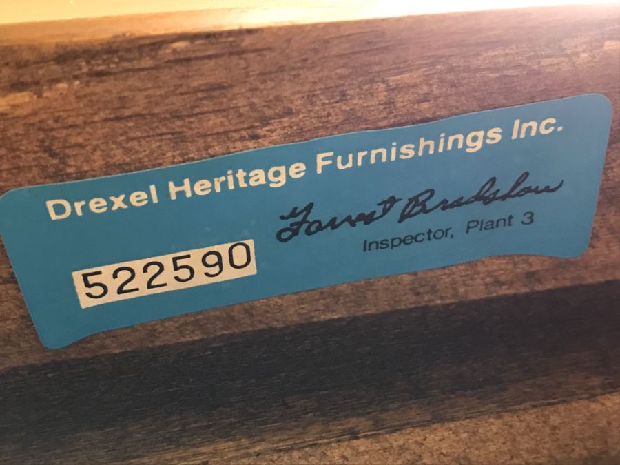 Drexel Heritage Wood And Glass Coffee Table [Photo 7]