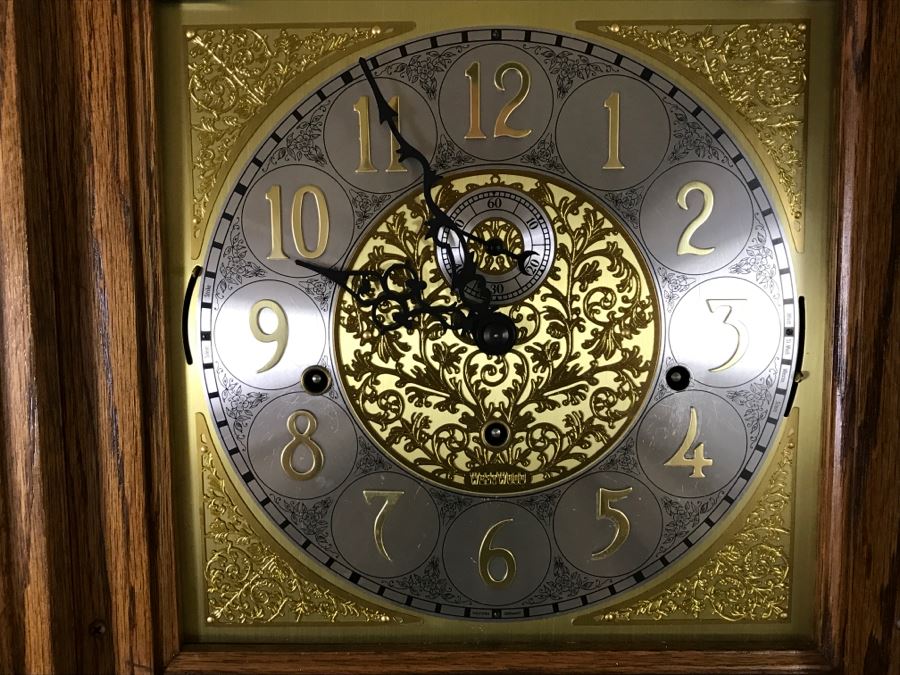 Nice Traditional Grandfather Clock Western Germany Movement Westwood