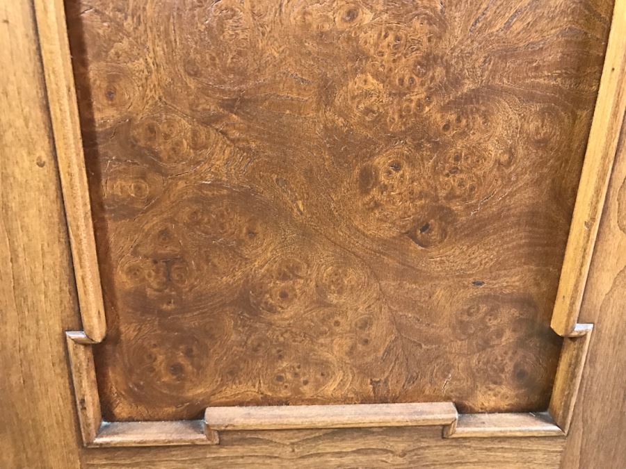 Nice Vintage Hollywood Regency Sideboard Credenza With Marble Top [Photo 14]