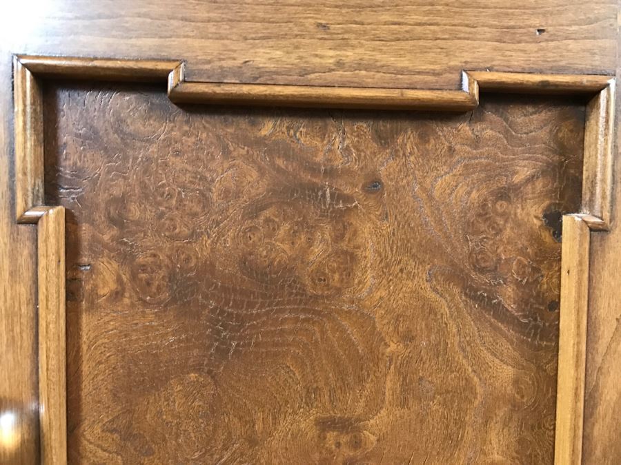 Nice Vintage Hollywood Regency Sideboard Credenza With Marble Top [Photo 13]