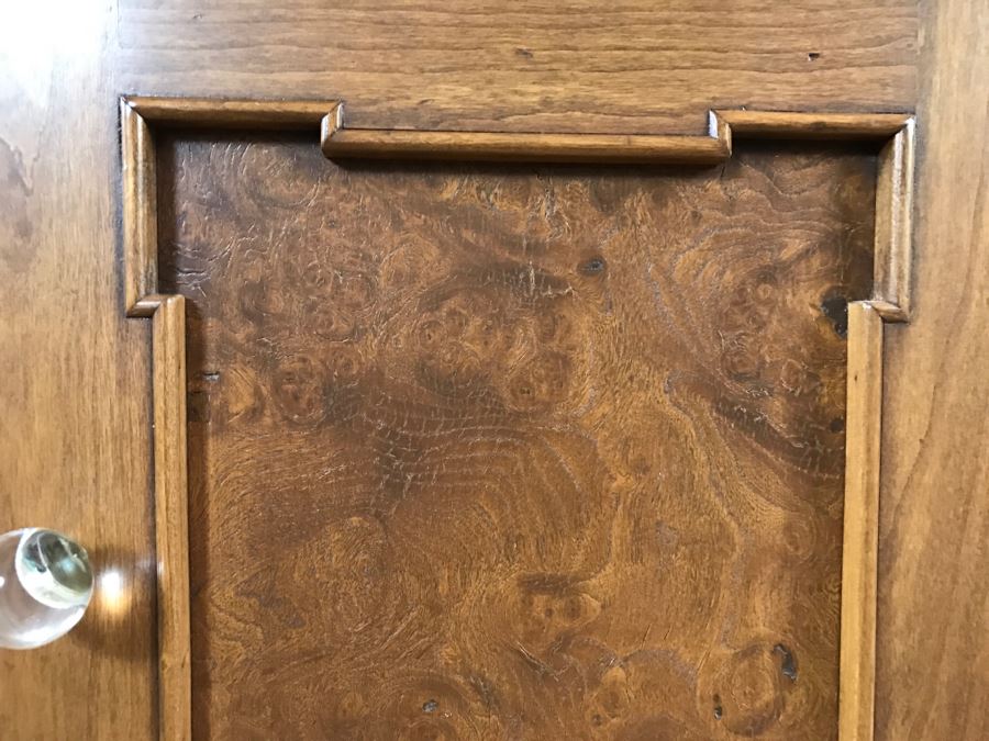 Nice Vintage Hollywood Regency Sideboard Credenza With Marble Top [Photo 12]