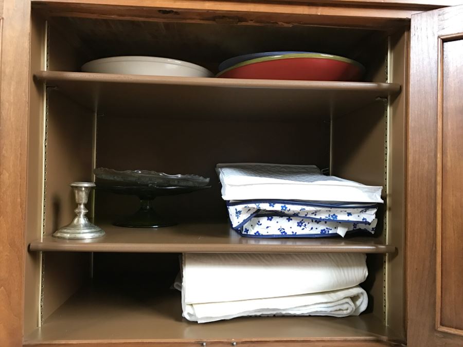 Nice Vintage Hollywood Regency Sideboard Credenza With Marble Top [Photo 8]