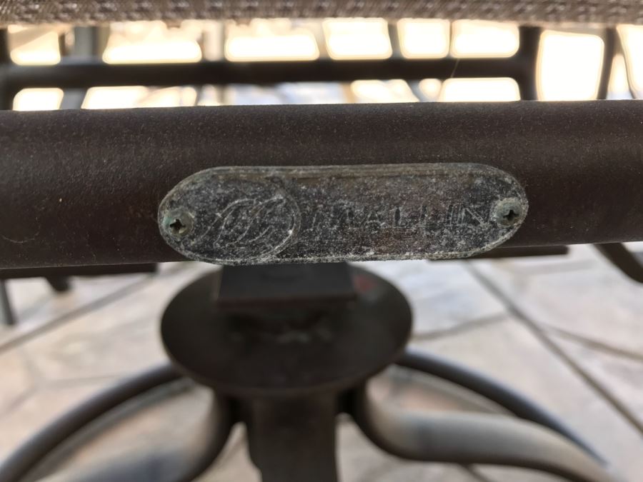 Mallin High End Aluminum Outdoor Patio Furniture Set - 4 Chairs And Table PLUS Umbrella (Swivel Chairs Retail For $450 Each) [Photo 9]