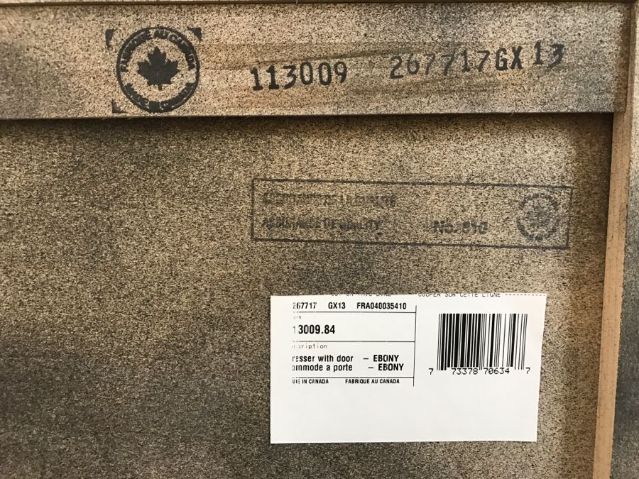 Nice Ebony Dresser With Door Made In Canada [Photo 2]