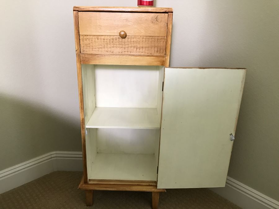 Hand Painted Wooden Cabinet With Floral Motif [Photo 6]