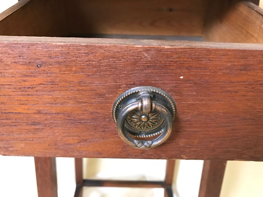 Antique Table With Drawer [Photo 11]