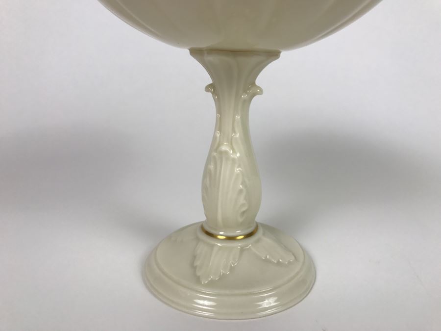 White LENOX Bowls, Vase And Candlebox