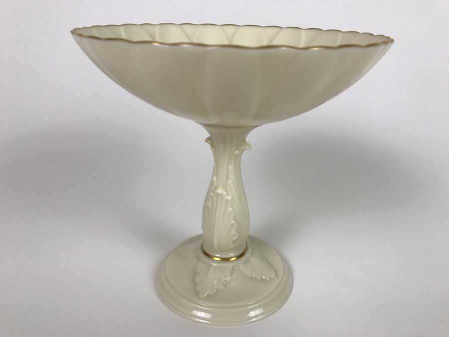 White LENOX Bowls, Vase And Candlebox