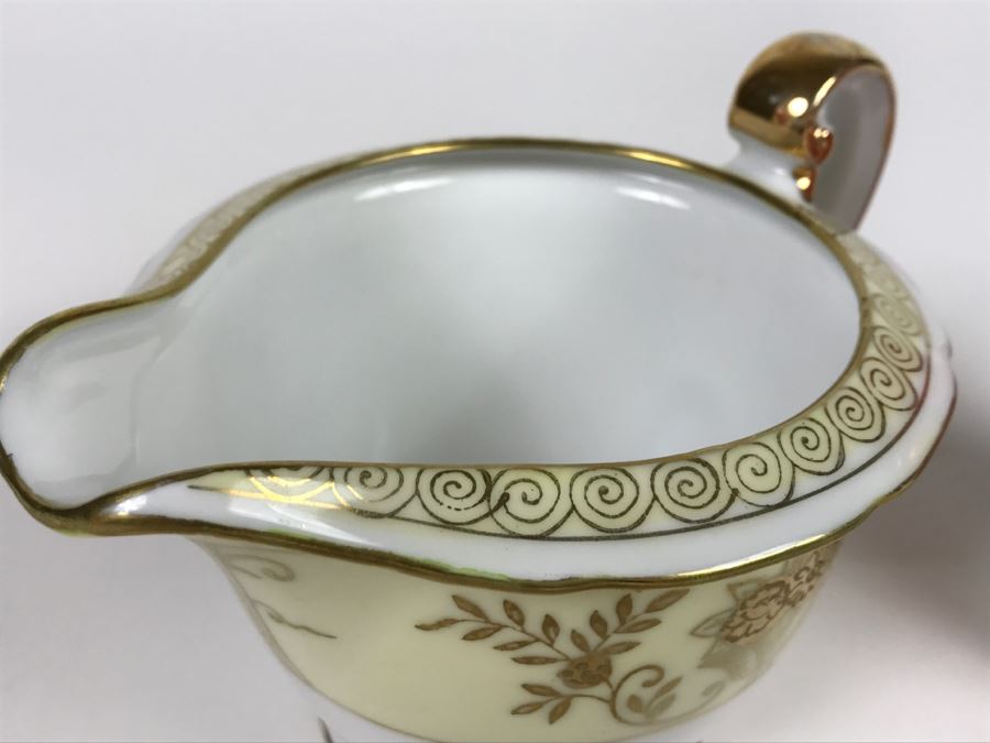 Hand Painted Japanese Creamer And Sugar TT China [Photo 8]