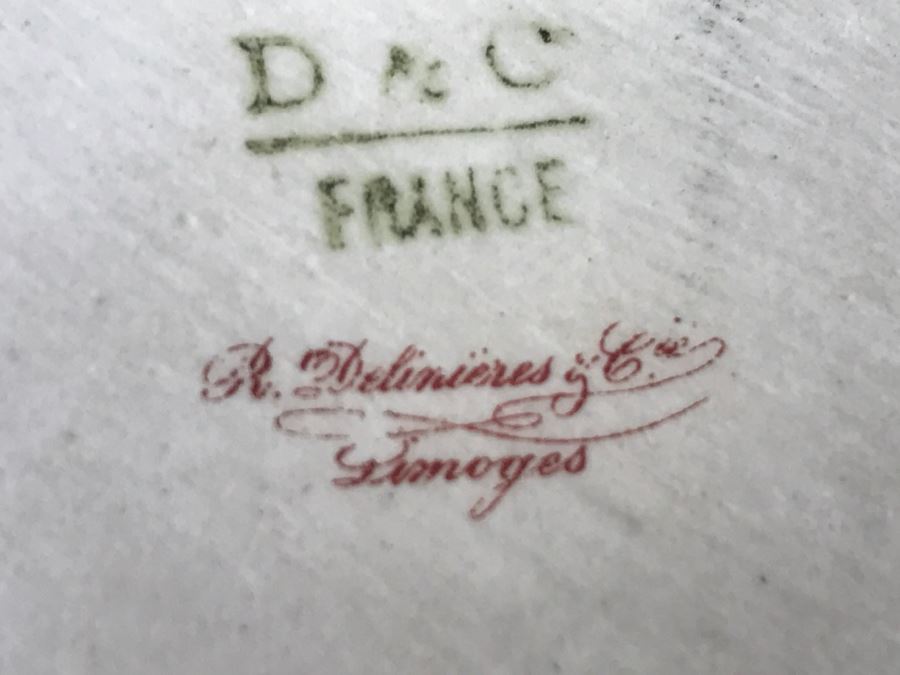 D & C France Handled Plate Remy Delinieres & Co Limoges