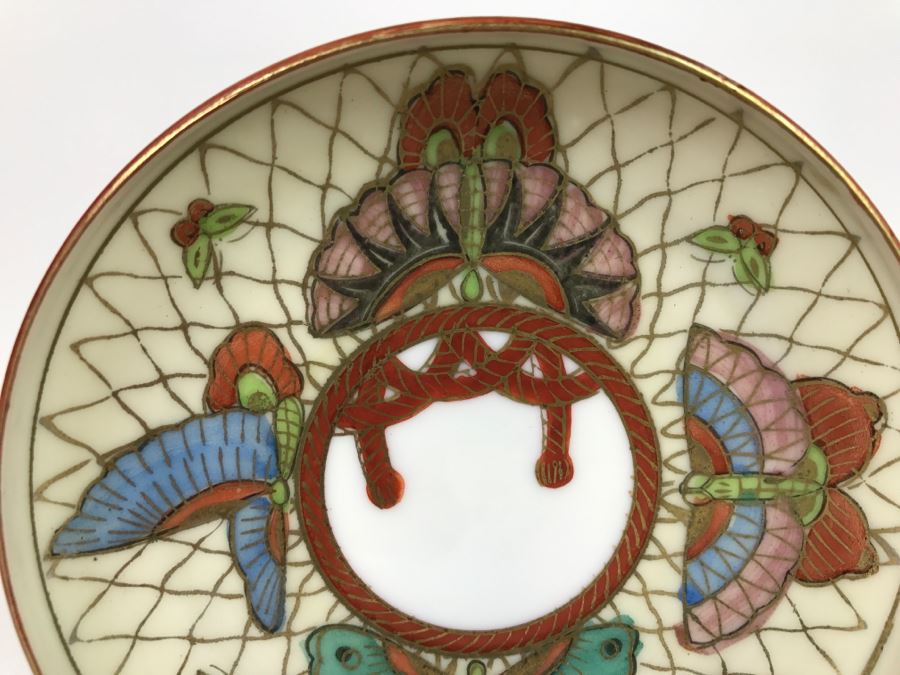 Japanese Hand Painted Porcelain Dish [Photo 7]
