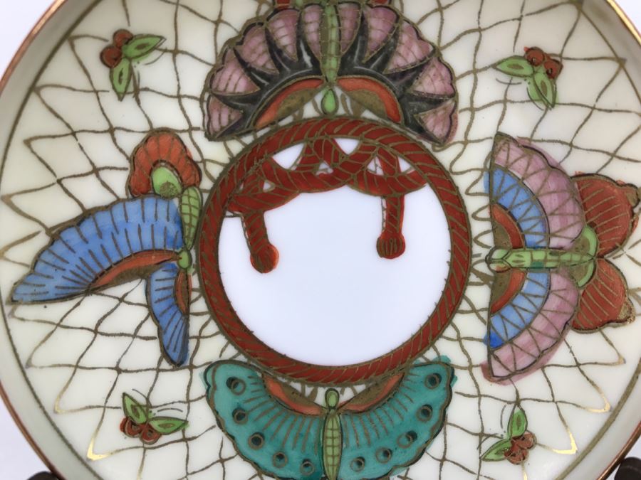 Japanese Hand Painted Porcelain Dish [Photo 6]