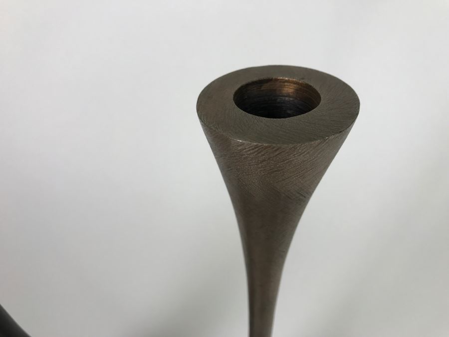 Pair Of Modern Michael Aram Metal Vases [Photo 6]