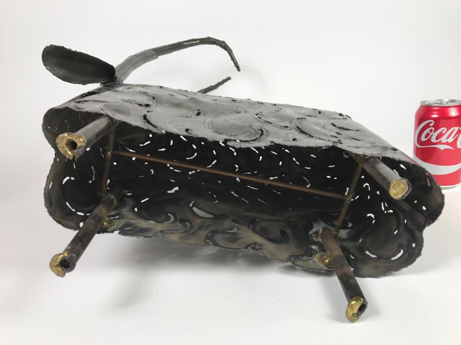 Large Metal Sculpture Of Sheep Goat Ram [Photo 13]