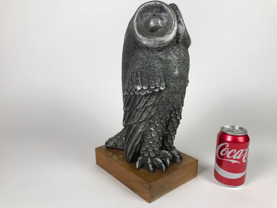 Mid Century Sculpture Owl By Paul Bellardo For Austin Productions 1971