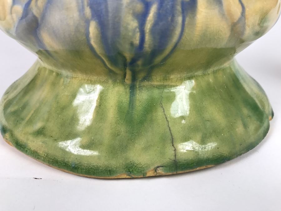 Vintage Majolica Pottery Plant Stand [Photo 12]