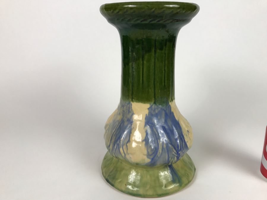 Vintage Majolica Pottery Plant Stand [Photo 10]