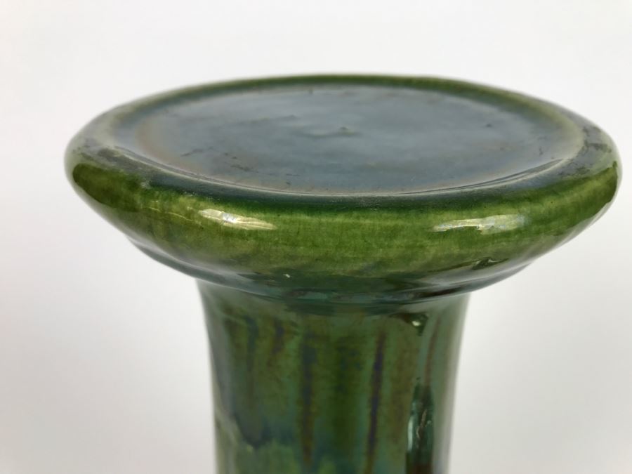 Vintage Majolica Pottery Plant Stand [Photo 3]