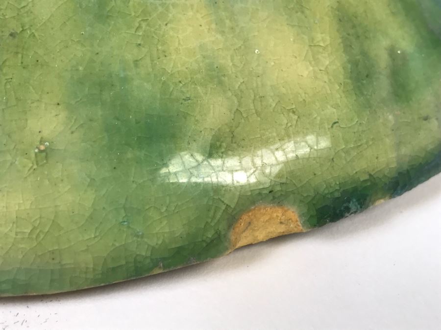 Vintage Majolica Pottery Plant Stand [Photo 7]