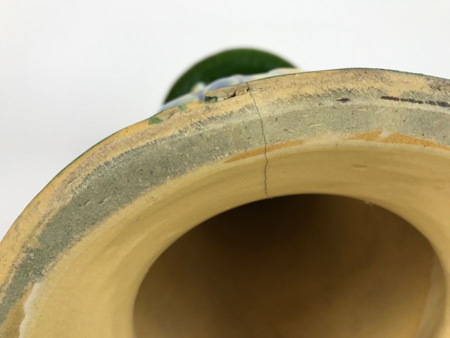 Vintage Majolica Pottery Plant Stand [Photo 14]