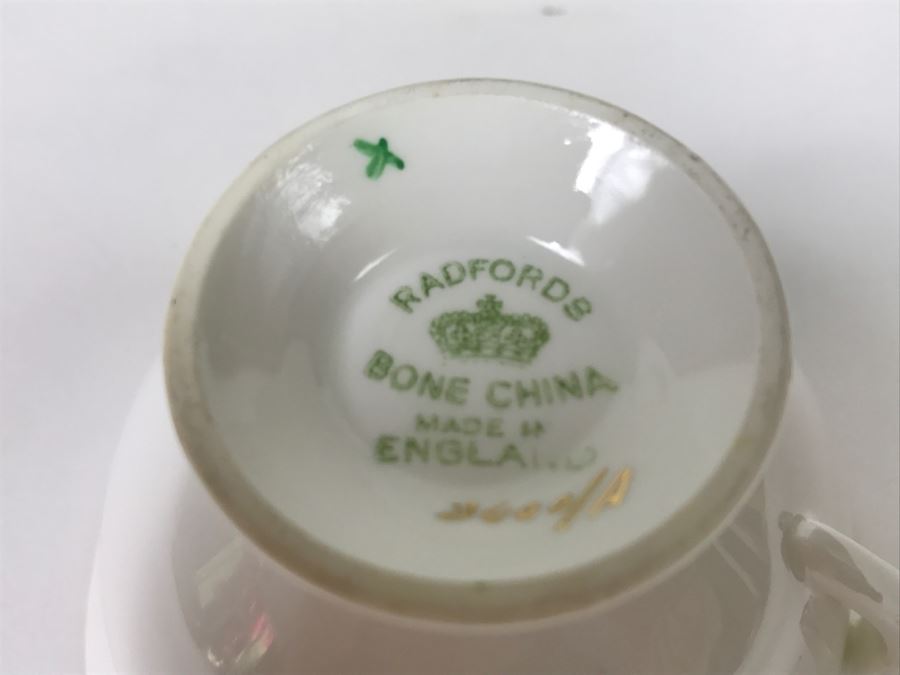 Set Of Cups And Saucers - J. Pouyat Limoges France And Radfords Bone China England [Photo 15]