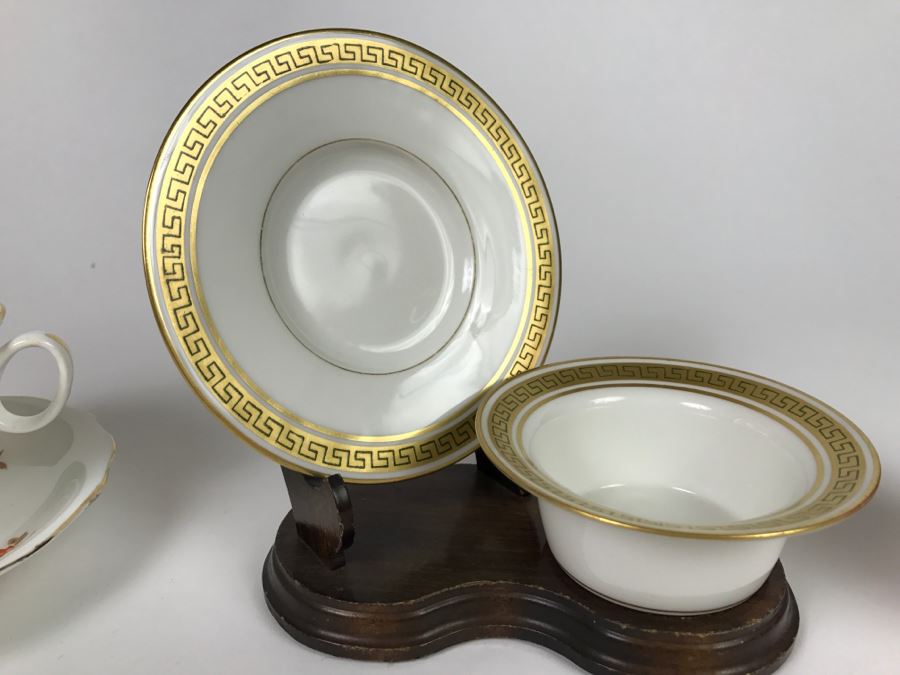 Set Of Cups And Saucers - J. Pouyat Limoges France And Radfords Bone China England [Photo 7]