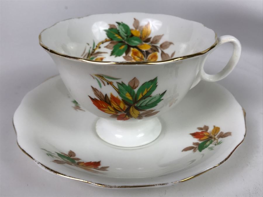 Set Of Cups And Saucers - J. Pouyat Limoges France And Radfords Bone China England [Photo 3]