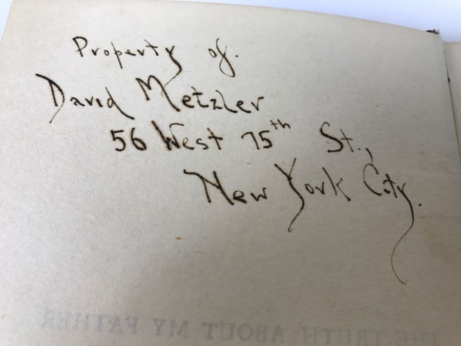 First Edition 1924 Signed Copy Of 'The Truth About My Father' By Count Leon L. Tolstoi [Photo 6]