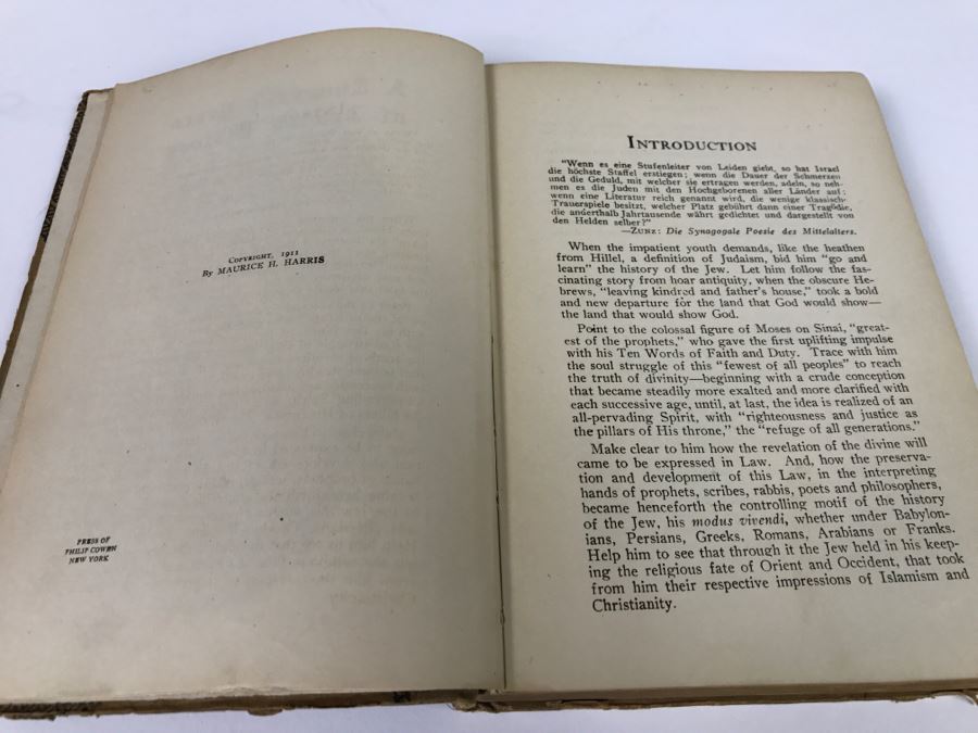 1917 'A Thousand Years Of Jewish History' Illustrated Book [Photo 8]