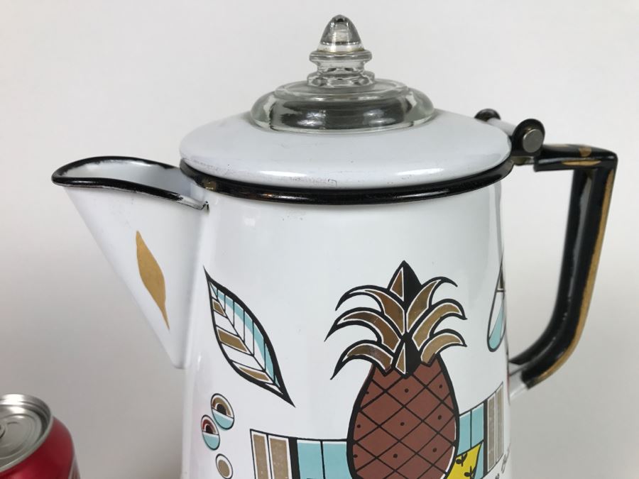 Mid Century Modern Georges Briard Enamel Coffee Pot [Photo 5]