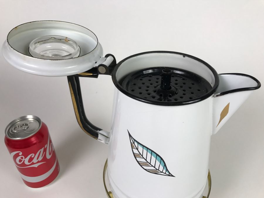 Mid Century Modern Georges Briard Enamel Coffee Pot [Photo 10]