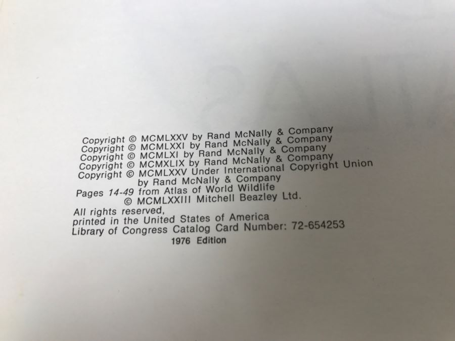 Rand McNally Cosmopolitan World Atlas 1976 Edition [Photo 4]