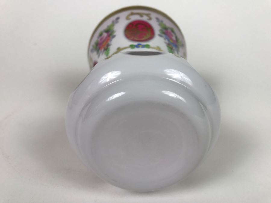 Bohemian Ruby Glass Vase With Gold Paint [Photo 11]