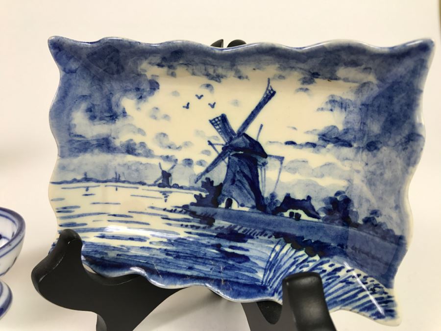 Various Blue & White Items Including Delft Blauw Holland [Photo 4]