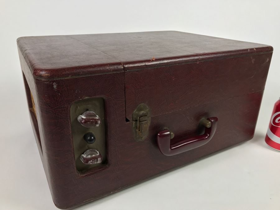 WORKING Vintage Webster Chicago Portable Tube Record Player Model 100-621 [Photo 4]