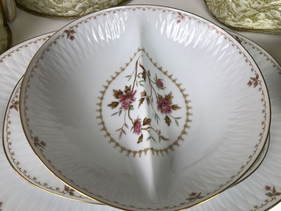 Large Set Of Fine China By SANGO Japan Strafito Connoisseur Montaigne [Photo 8]