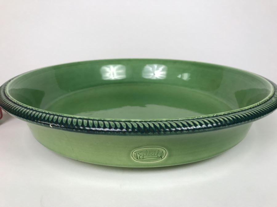 Large Green Baldelli Italy Plate [Photo 2]
