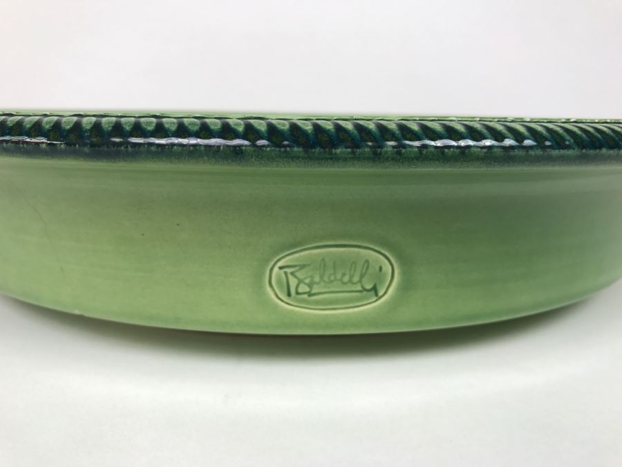 Large Green Baldelli Italy Plate [Photo 3]
